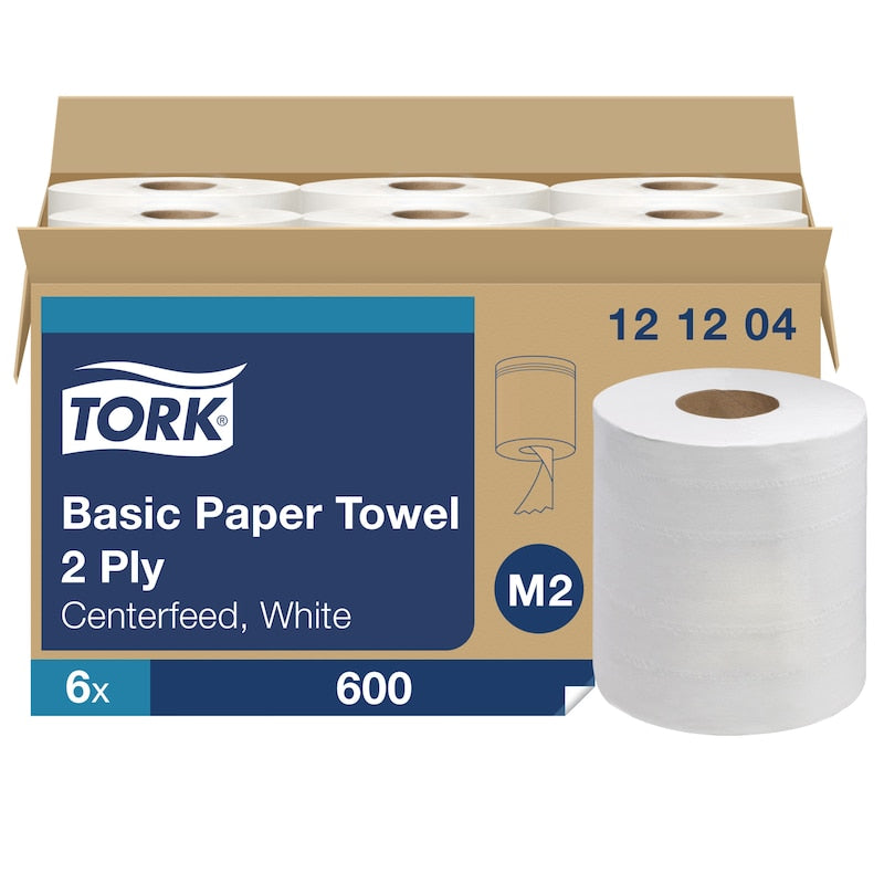 Essity Tork Advanced Soft Centerfeed Hand Towel 2-Ply White 590 ft 600 sheets 6 / cs
