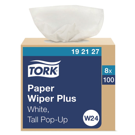 Essity Paper Wiper Plus White Pop Up 8 / 100 cs