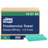 Essity Tork Foodservice Cleaning Towels 1/4 Fold, 2-Ply, Green / White 600 / cs