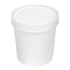 Inno-Pak Squat Soup Cup w/Paper Lid White Combo Pack 16oz 250 / 250 cs