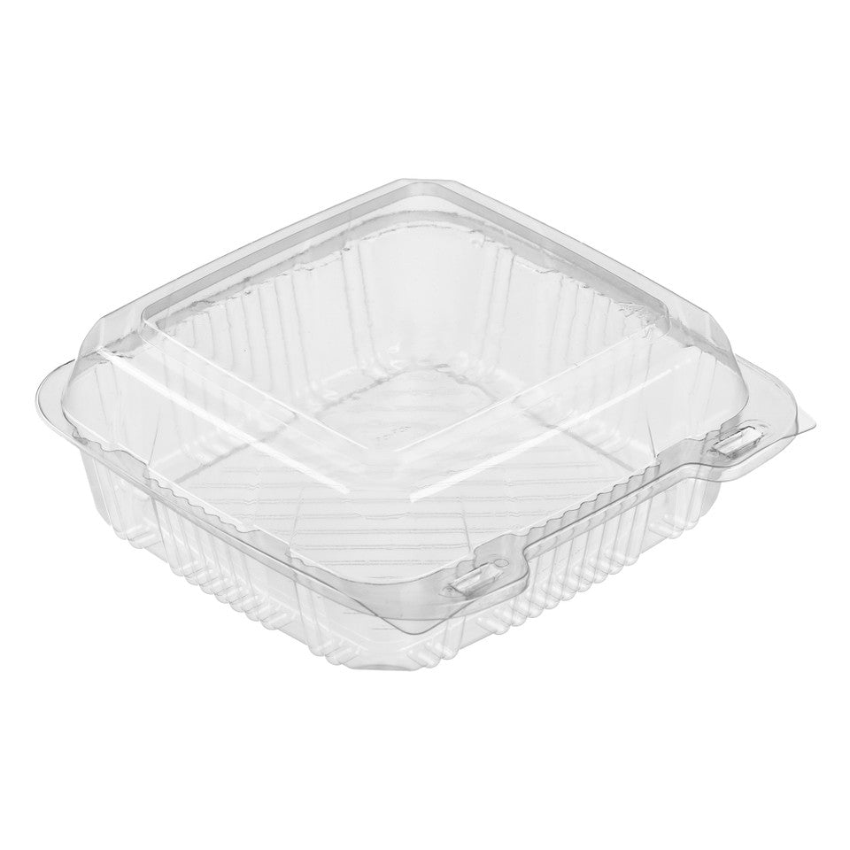 Novolex - WNA Hinged Utility Medium Clamshell Clear 8" x 8" OPS 250 / cs — Manufacturer item 21358