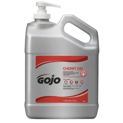 Gojo Cherry Gel Pumice Hand Cleaner 1 Gallon Pump Bottle, Cherry Scent 2 / cs; exact manufacturer SKU photo. 