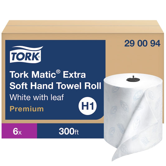 Essity Tork Premium Soft Matic Hand Towel White, 7.7" X 300', 2-Ply 6 / cs