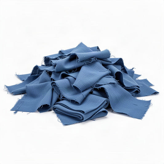 Generic, unbranded product-type reference; not manufacturer-specific. Unbranded blue cotton huck/surgical towels are shown. Fabric dimensions, weave details, condition and quantity may differ; no sterility or medical-use claim is implied. Listed specifications and quantity govern.