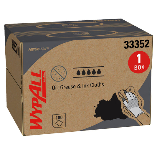 Kimberly Clark KIMTECH Prep Kimtex Wipers Blue 12.1" x 16.8" BRAG Box 180 / cs; current official Kimberly-Clark manufacturer photo, code 33352. Branding and packaging may vary. Contents or accessories shown are included only as specified in the listing.