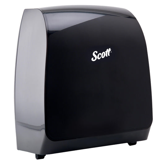 Kimberly Clark Scott Pro Roll Towel Dispenser Blue Core, Black, Electronic 1 / cs; current official Kimberly-Clark manufacturer photo, code 34348. Branding and packaging may vary. Contents or accessories shown are included only as specified in the listing.