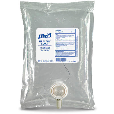 Gojo Purell Healthy Soap Refill For CS2 Antibac. Lotion w / PCMX , 1000 mL 8 / cs; exact manufacturer SKU photo. 