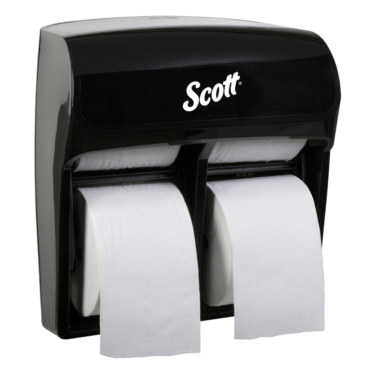 Kimberly Clark MOD High Capacity SRB Dispenser Black, Fits 4 Rolls 1 / cs; current official Kimberly-Clark manufacturer photo, code 44518. Branding and packaging may vary. Contents or accessories shown are included only as specified in the listing.