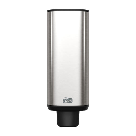 Essity Tork Elevation Soap Dispenser Black, 1 Liter Capacity, Liquid 1 / ea — Representative Tork product-type photo. The pictured model, dimensions, color, packaging and quantity may differ; use the specifications in this listing for the supplied product. Accessories and contents shown for context are not included.