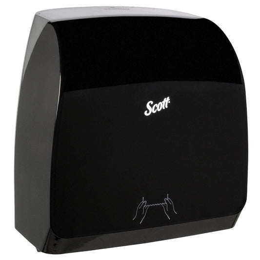 Kimberly Clark Scott MOD SLIMROLL Towel Dispenser Black, Pink Roll Holders 1 / cs; current official Kimberly-Clark manufacturer photo, code 47089. Branding and packaging may vary. Contents or accessories shown are included only as specified in the listing.