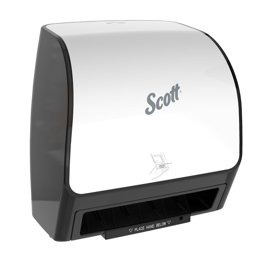 Kimberly Clark Scott Control Electronic Dispenser Slimroll, White 1 / cs; current official Kimberly-Clark manufacturer photo, code 47261. Branding and packaging may vary. Contents or accessories shown are included only as specified in the listing.