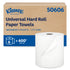 Kimberly Clark Kleenex Hard Roll Towels White 8" x 600' 6 / cs