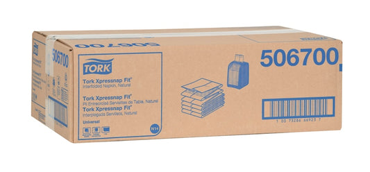 Essity Tork Xpressnap Fit Dispenser Napkin Natural 1-Ply 36 / 240 cs