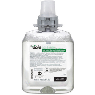 Gojo E1 Foam Handwash 1.25 Liters 4 / cs. Photo matched to the manufacturer's model; pack quantity is as listed.