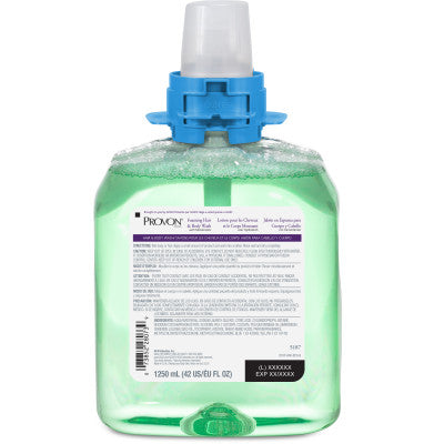 Gojo Provon Foaming Hair & Body Wash w/ Moisturizers, 1250 mL 4 / cs; exact manufacturer SKU photo. 