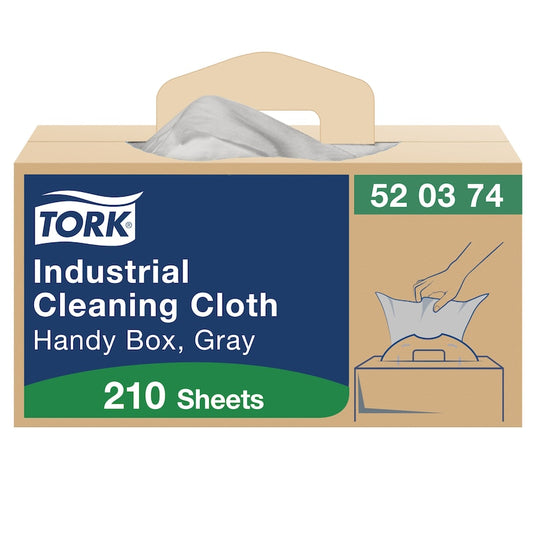 Essity Tork Industrial Cleaning Cloth Gray, 16.3" Unfolded, 1-Ply 210 / cs