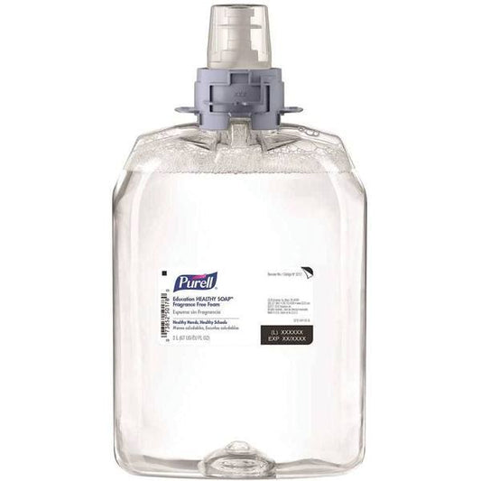 Gojo Ed HEALTHY SOAP Foam Fragrance Free FMX20, 2000ML 2 / cs. Legacy Education HEALTHY SOAP label shown. Pack quantity is as listed.