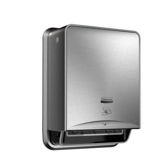 Kimberly Clark Icon Auto Roll Towel Dispenser No Trim Panel Stainless Steel 1 / cs; current official Kimberly-Clark manufacturer photo, code 53706. Branding and packaging may vary. Contents or accessories shown are included only as specified in the listing.