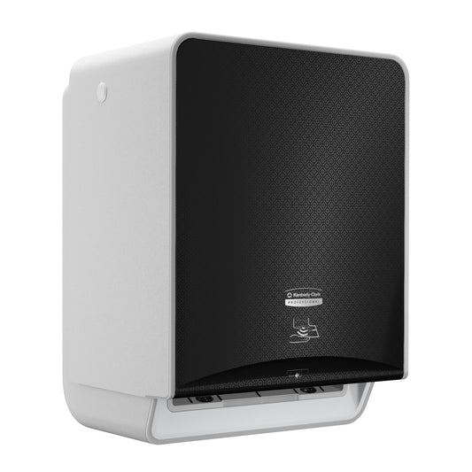 Kimberly Clark Icon Automatic Roll Towel Dispenser w/ Black Mosaic Faceplate 1 / cs; current official Kimberly-Clark manufacturer photo, code 58720. Branding and packaging may vary. Contents or accessories shown are included only as specified in the listing.