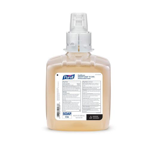 Gojo Purell Healthcare Foam Soap Healthy Soap Antimicrobial 1200 mL 2 / cs. Legacy label shown. Pack quantity is as listed.