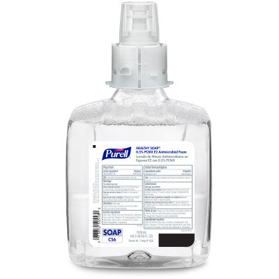 Gojo Purell Healthy Soap E2 Foam Wash 1200 ml Refill 0.5% PCMX Antimicro. 2 / cs; exact manufacturer SKU photo. 