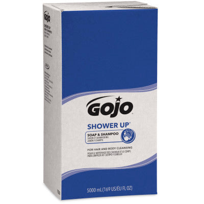 Gojo Gojo Shower Up Soap & Shampoo 5000 ml refills Rose 2 / cs; exact manufacturer SKU photo. 