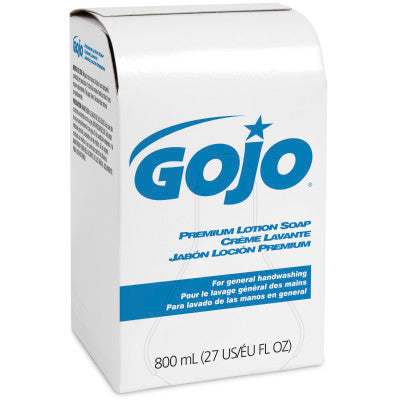 Gojo Premium Lotion Soap 800 mL Refill 12 / cs; exact manufacturer SKU photo. 