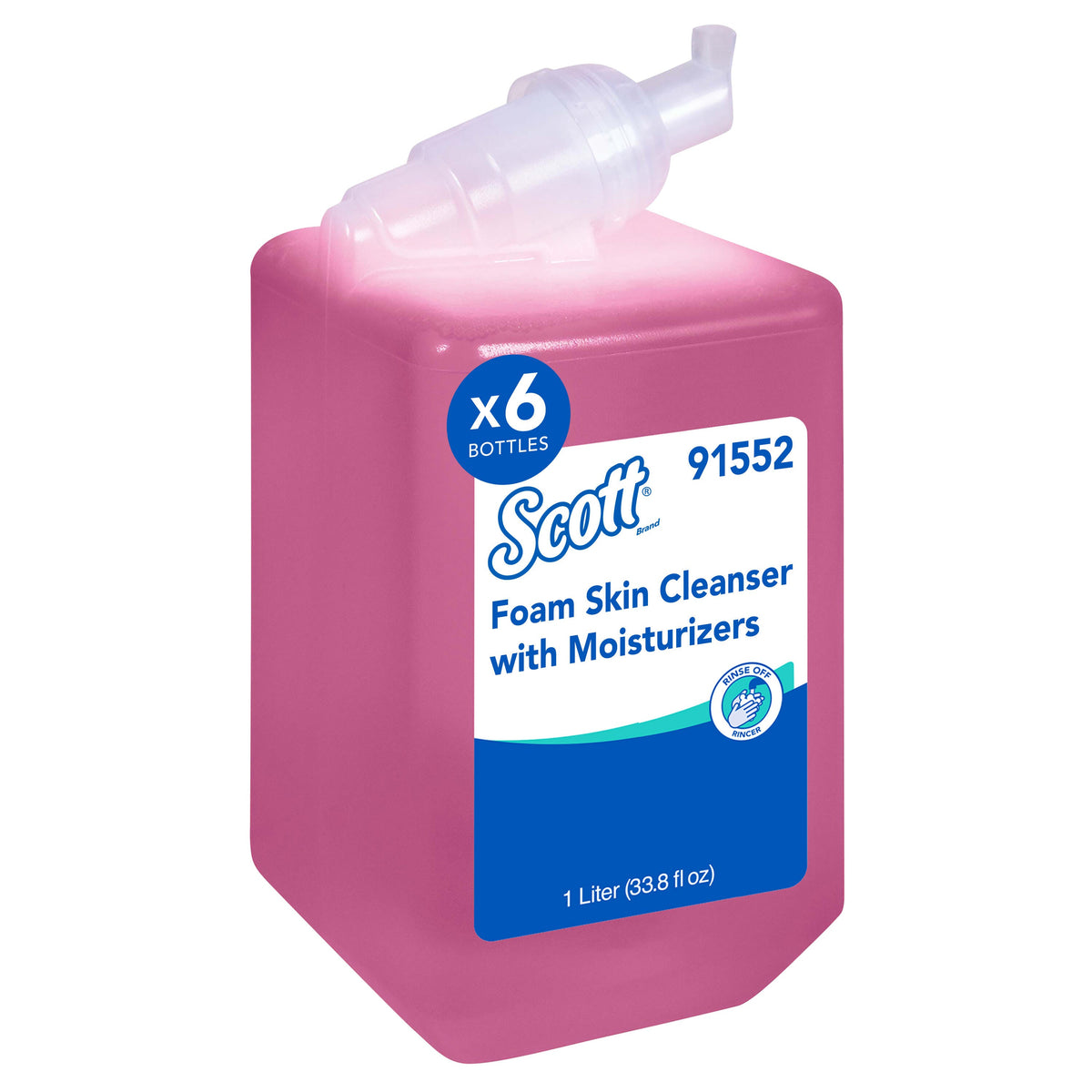 Kimberly Clark Kleenex Foam Skin Cleanser w/ Moisturizers 1.0L Pink Floral 6 / cs; current official Kimberly-Clark manufacturer photo, code 91552. Branding and packaging may vary. Contents or accessories shown are included only as specified in the listing.