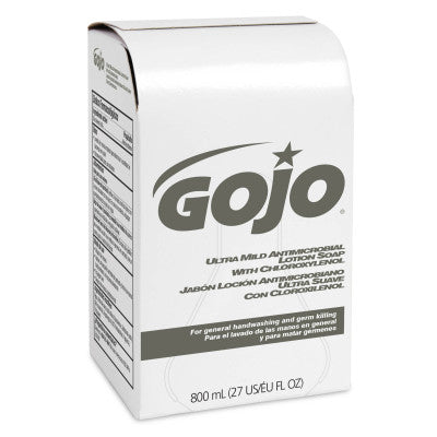 Gojo Gojo Antimicrobial Lotion Soap 800 ml refills 12 / cs; exact manufacturer SKU photo. 