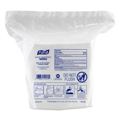 Gojo Purell Hand Sanitizing Wipes 1700 count Refill 4 / cs; exact manufacturer SKU photo. 