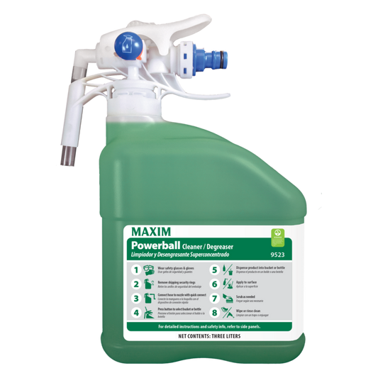 Midlab Inc. Maxim Powerball Cleaner/Degreaser 3L, No Scent, 9523 EDS System 2 / cs; current official Midlab manufacturer photo matched to this product and container size. Packaging and branding may vary; selling quantity is as specified in the listing.