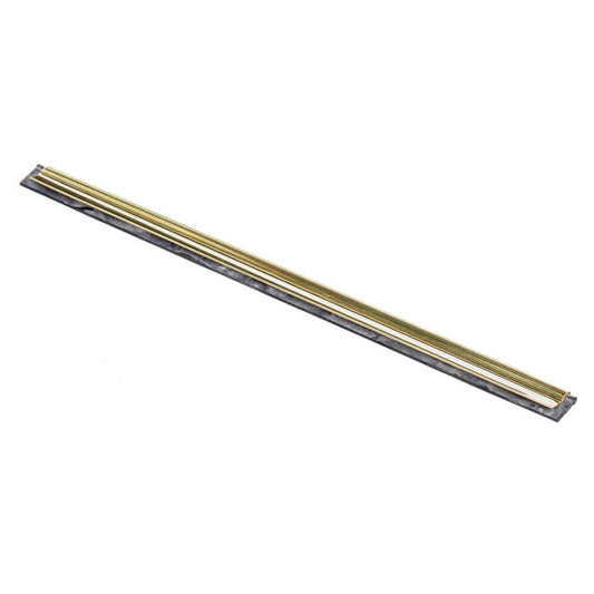 Unger Enterprises Brass Channel for Golden Clip Pro Ergo Tec Soft Rubber 14" 1 / ea; manufacturer product photo.