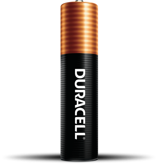 Duracell AAA Batteries Coppertop 1.5 V 4 / 36 cs; manufacturer illustration; pictured variant, dimensions, packaging and quantity may differ