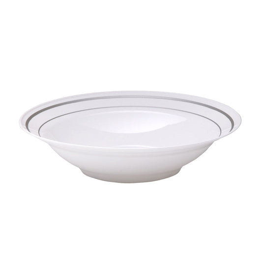 Novolex - WNA Masterpiece 10 oz Bowl White / Silver 10 / 15 cs — Manufacturer item MPBWL10WSLVR