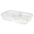 Inline Plastics 56 oz Essential Platter 11" x 17", Clear w/ Center Cup 125 / cs