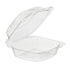 Inline Plastics ValuPack 1-Comp Hinged Container Clear 5.19" x 9.94" x 2.43" 500 / cs