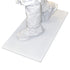 Hospeco Tacky Traxx Cleanroom Floor Tacky Mats 36" x 45" White 30 Sheets/Mat 4 / cs
