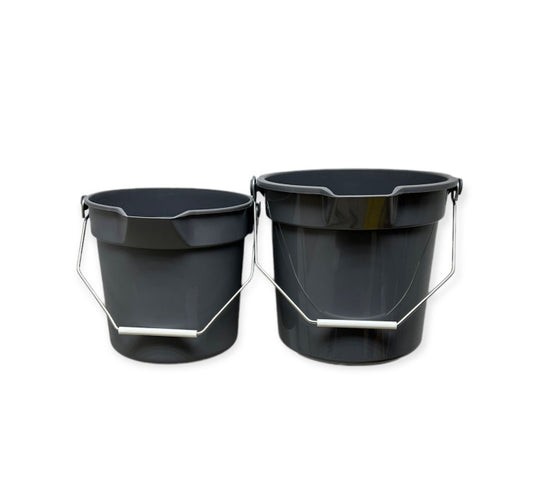 ABCO Round Pails manufacturer family reference photograph; see supplied model, size, color and quantity in description.