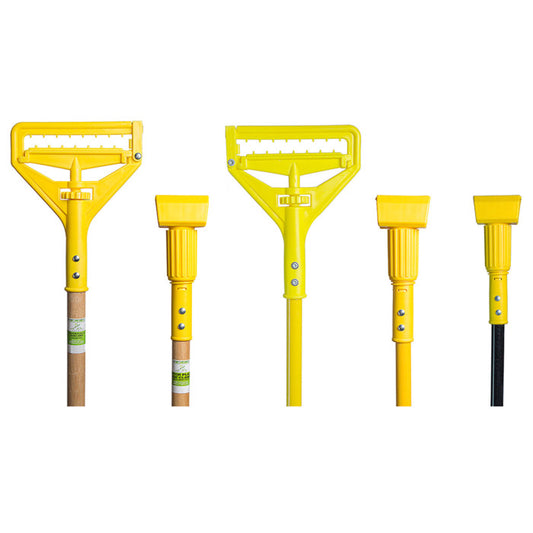 Representative Plastic Head Mop Handles (Deluxe Series) reference photo; pictured specifications may differ. See this listing's written specifications and quantity.