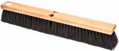 ACS 24" Medium Floor Push Broom Wood Block , Black PP Bristles 12 / cs. Manufacturer catalog product-family reference photograph. The image may show another size or several examples from the same family; it is not an assortment offer. Only the size, color, grade and selling quantity named in this listing are offered. Packaging may vary. Only the broom head named in the listing is included; a handle is not pictured or included.
