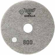 Reference image only; actual product specifications and packaging may vary. ACS 800 Grit Diamond Floor Pads 21" Grey 2 / cs