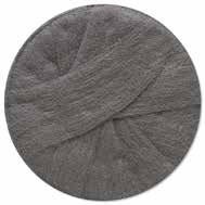 Reference image only; actual product specifications and packaging may vary. ACS Steel Wool Ribbon Floor Pad 17 inch, Grade #2 Grey 12 / cs