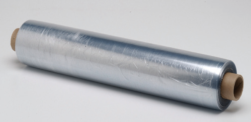 Anchor Packaging 22" x 22" Perforated Cling Film 600 shts per Roll in Dispenser Box 1; Manufacturer E15 cling-film family photo. The roll is shown without dispenser-box packaging; sheet dimensions, sheet count and packaging follow this listing.