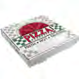 Arvco 18" B Flute Pizza Box Stock Print White / Kraft 50 / cs — supplier reference photo; packaging or variant may differ