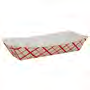Southern Champion Paperboard Hot Dog Tray Red Check 7" X 2.75" X 1.5" 4 / 250 cs — supplier reference photo; packaging or variant may differ