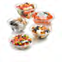 Inline Plastics 32oz Round Safe-T-Fresh Container with Tamper Evident Hinged Lid 150 / cs — representative family photo from RJ-TS24RN; size/color/pack may differ