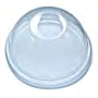 Fabri-Kal Clear Dome Lid 1.75" Hole Squat For 12 16 20 & 24 oz. cups 10 / 100 cs — supplier reference photo; packaging or variant may differ