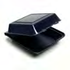 Novolex - Pactiv Two Tab Conventional Foam Container Black 3 Comp. 9.13" x 9" x 3.25" 150 / cs