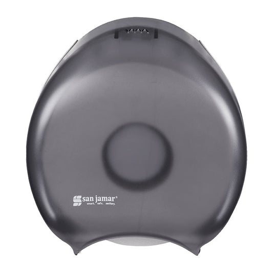 Cascades PRO San Jamar Jumbo Tissue Dispenser Single Roll, Black, Universal 1 / ea — Reference photo supplied by Cascades PRO for this product family. Pictured size, sheet format, color, packaging and quantity may differ. Paper shown in dispensers and display accessories are not included unless listed. Refer to this listing for supplied specifications.