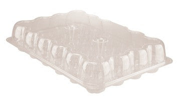 Novolex - Pactiv Hinged Lid Cupcake Container APET Clear 17.88" x 12.6" 24 CT 25 / cs; manufacturer item reference photograph